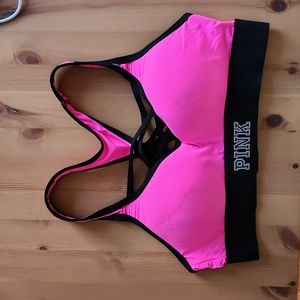 PINK push-up sports bra